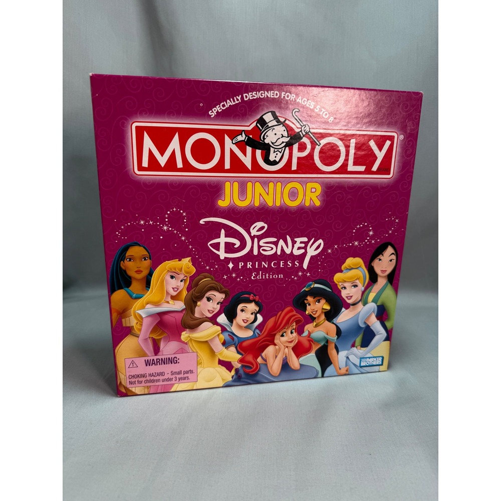 Monopoly Junior Disney Princess Edition 2004 Missing Instruction Booklet Kidcore